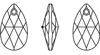 Bižuterie Swarovski přívěsek Hruška 6106